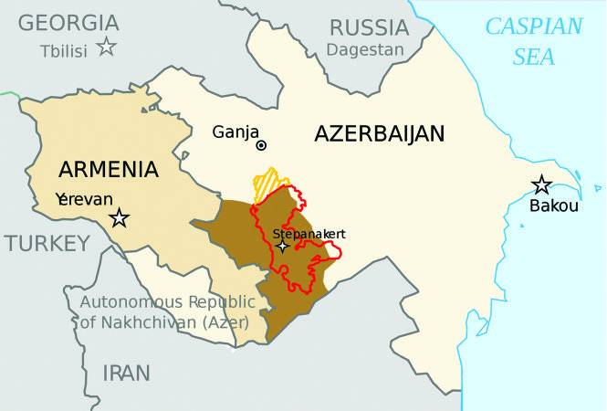 Bản đồ hành chính nước Armeni (Republic of Armenia Map) khổ lớn 2022