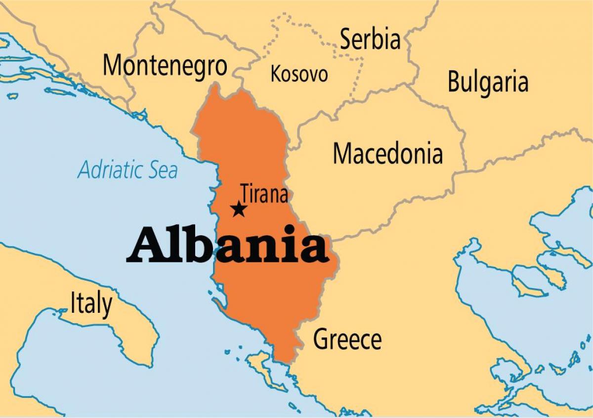 Bản đồ hành chính nước Cộng hoà Albania khổ lớn phóng to 2022