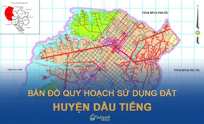 Bản đồ quy hoạch sử dụng đất huyện Dầu Tiếng đến 2030