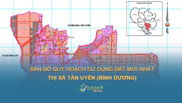 Bản đồ quy hoạch sử dụng đất Thị xã Tân Uyên (Bình Dương) đến 2030