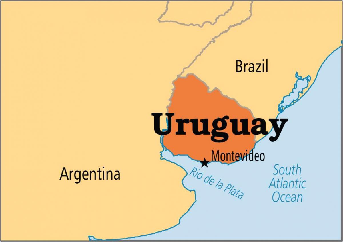 Bản đồ hành chính nước Uruguay (Uruguay Map) khổ lớn 2022