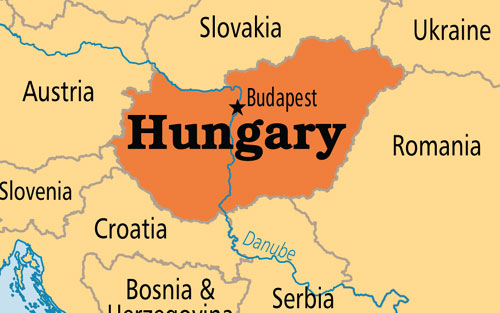 Bản đồ hành chính nước Hungary (Hungary Map) khổ lớn mới 2022