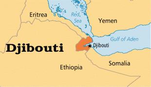 Bản đồ hành chính nước Djibouti (Djibouti Map) khổ lớn năm 2022