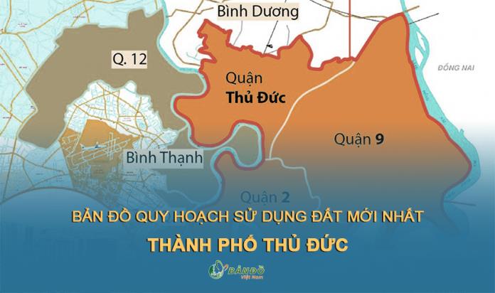 Bản đồ Hành chính Thành phố Thủ Đức khổ lớn phóng to 2022