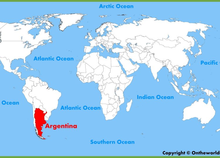 Bản đồ hành chính nước Argentina (Ác-hen-ti-na) khổ lớn phóng to 2022