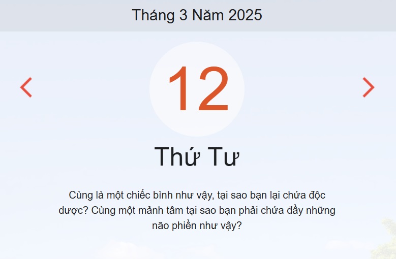 Lịch âm hôm nay - Xem lịch âm 12/3 chính xác nhất - lịch vạn niên ngày 12/3/2025