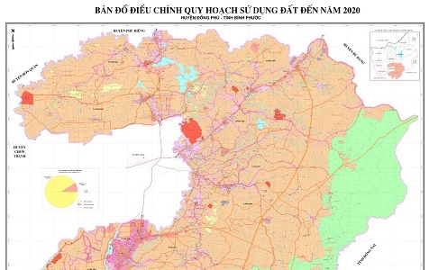 Bản đồ quy hoạch sử dụng đất huyện Đông Phú (Bình Phước) đến 2030