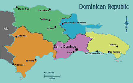 Bản đồ hành chính nước Dominica (Dominica Map) khổ lớn 2022