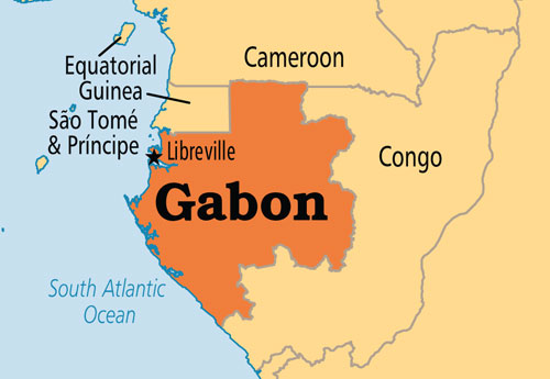 Bản đồ hành chính đất nước Gabon (Gabon Map) khổ lớn 2022