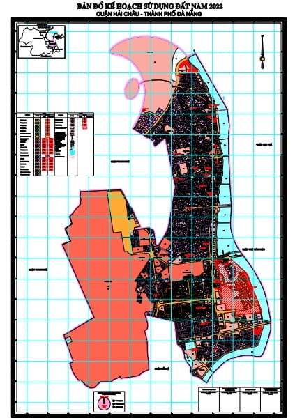 Bản đồ quy hoạch Quận Hải Châu tại thành phố Đà Nẵng đến năm 2030