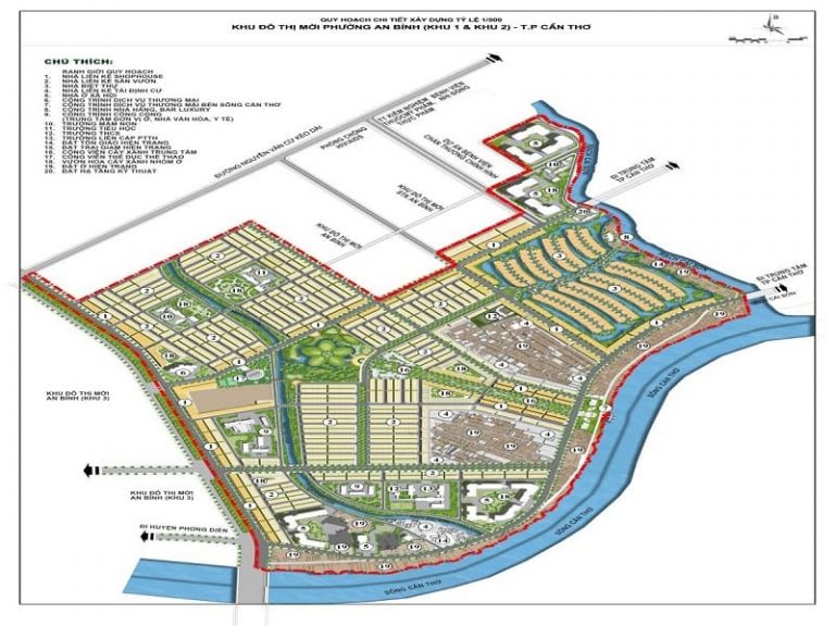 Bản đồ quy hoạch sử dụng đất Quận Ninh Kiều đến năm 2030