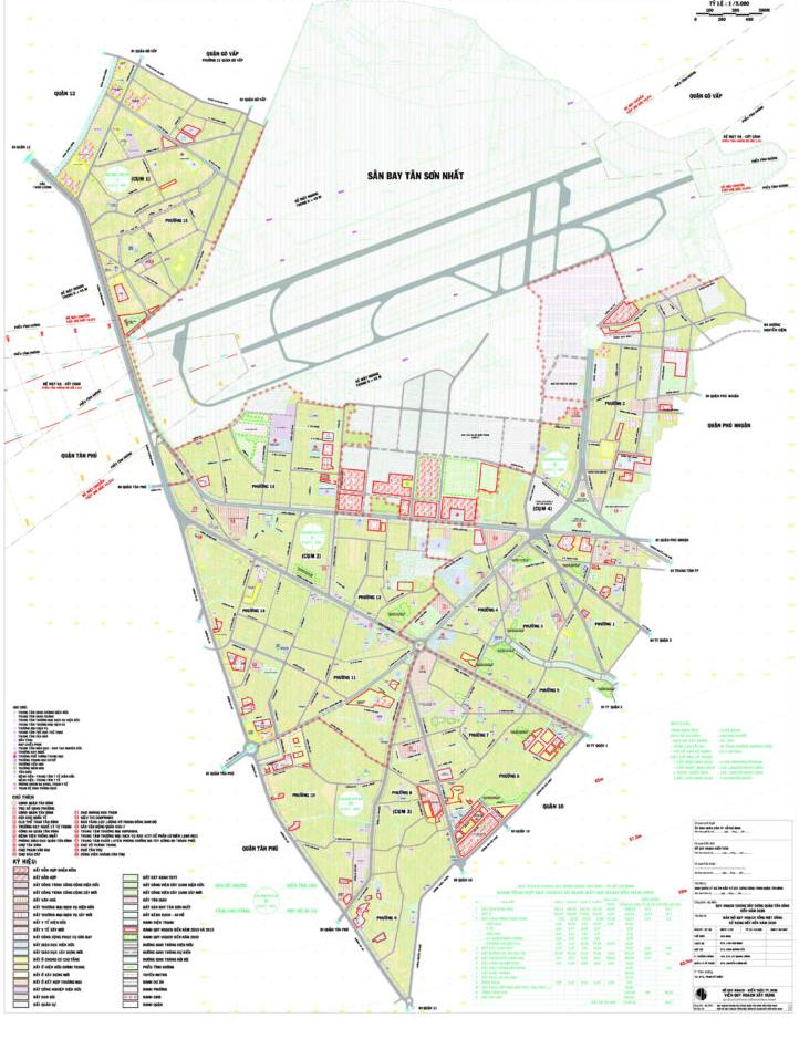 Bản đồ quy hoạch Quận Tân Bình đến năm 2030