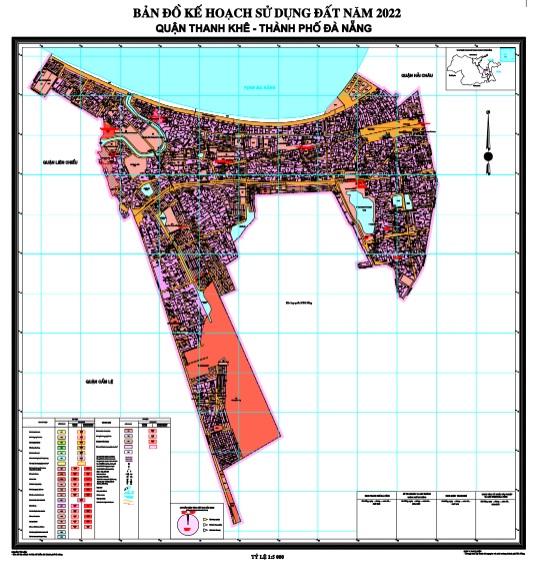 Bản đồ quy hoạch Quận Thanh Khê tại Thành phố Đà Nẵng đến năm 2030