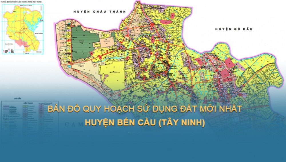 Bản đồ quy hoạch sử dụng đất Huyện Bến Cầu đến 2030 mới nhất