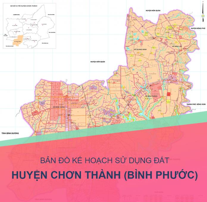 Bản đồ quy hoạch sử dụng đất Thị xã Chơn Thành đến năm 2030