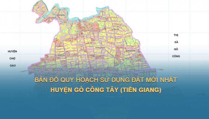 Bản đồ quy hoạch sử dụng đất Huyện Gò Công Tây tại Tiền Giang đến 2030