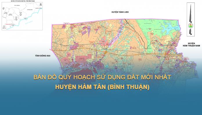 Bản đồ quy hoạch sử dụng đất Huyện Hàm Tân (Bình Thuận) đến năm 2030