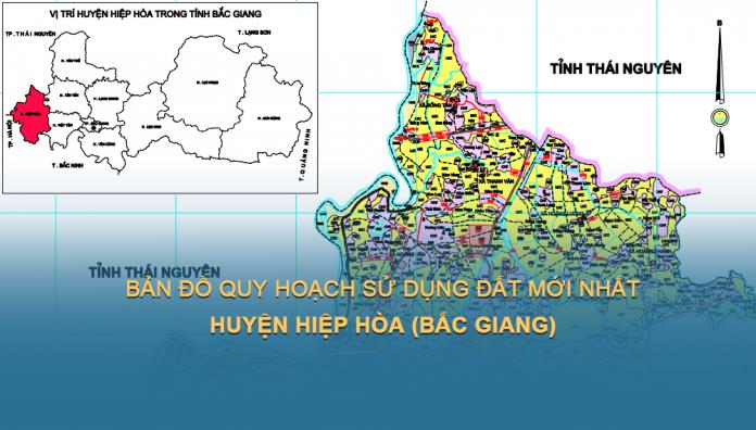 Bản đồ quy hoạch sử dụng đất Huyện Hiệp Hoà (Bắc Giang) mới nhất