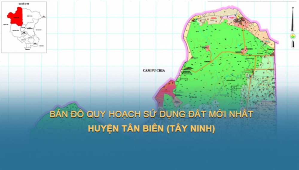 Bản đồ quy hoạch sử dụng đất Huyện Tân Biên, Tỉnh Tây Ninh đến năm 2030