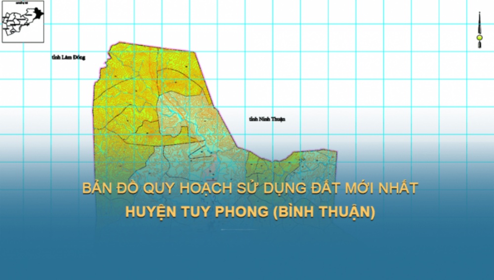 Bản đồ quy hoạch sử dụng đất Huyện Tuy Phong đến 2030