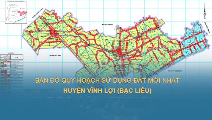 Bản đồ quy hoạch sử dụng đất Huyện Vĩnh Lợi tại Bạc Liêu đến 2030