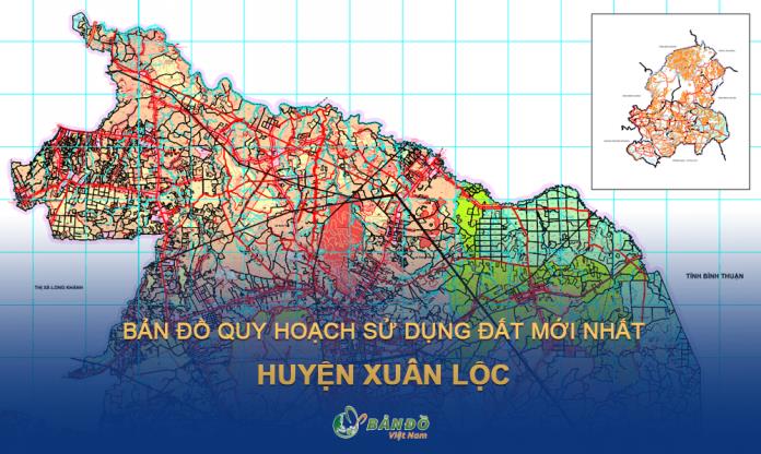 Bản đồ quy hoạch sử dụng đất huyện Xuân Lộc đến năm 2030