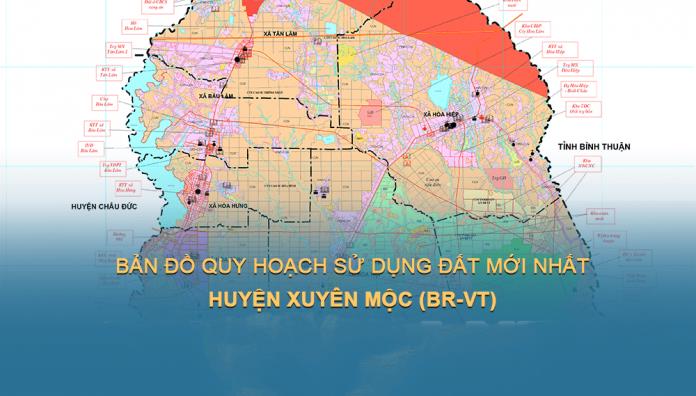 Bản đồ quy hoạch sử dụng đất huyện Xuyên Mộc (BR - VT) đến 2030