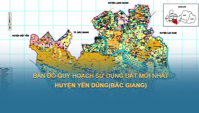 Bản đồ quy hoạch sử dụng đất Huyện Yên Dũng đến 2030