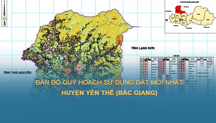 Bản đồ quy hoạch sử dụng đất huyện Yên Thế (Bắc Giang) đến 2030