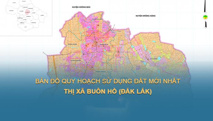 Bản đồ quy hoạch sử dụng đất Thị xã Buôn Hồ đến năm 2030