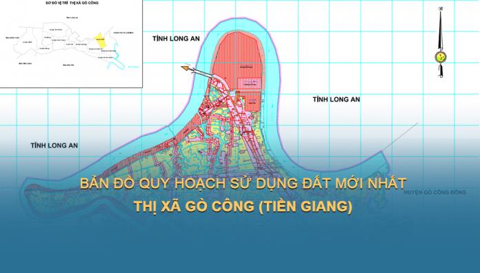 Bản đồ quy hoạch sử dụng đất Thị xã Gò Công (Tiền Giang) mới nhất