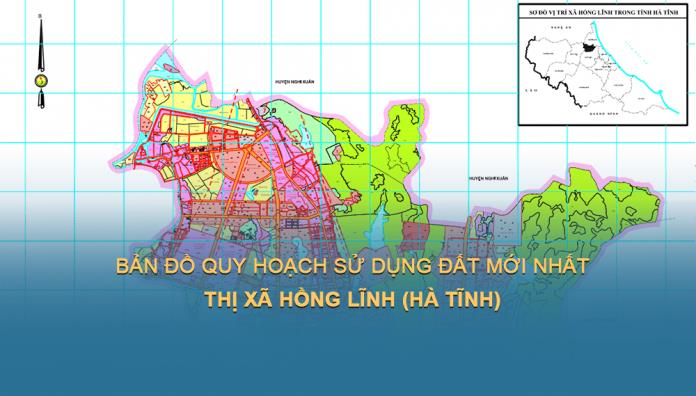 Bản đồ quy hoạch sử dụng đất Thị xã Hồng Lĩnh, tỉnh Hà Tĩnh đến năm 2030