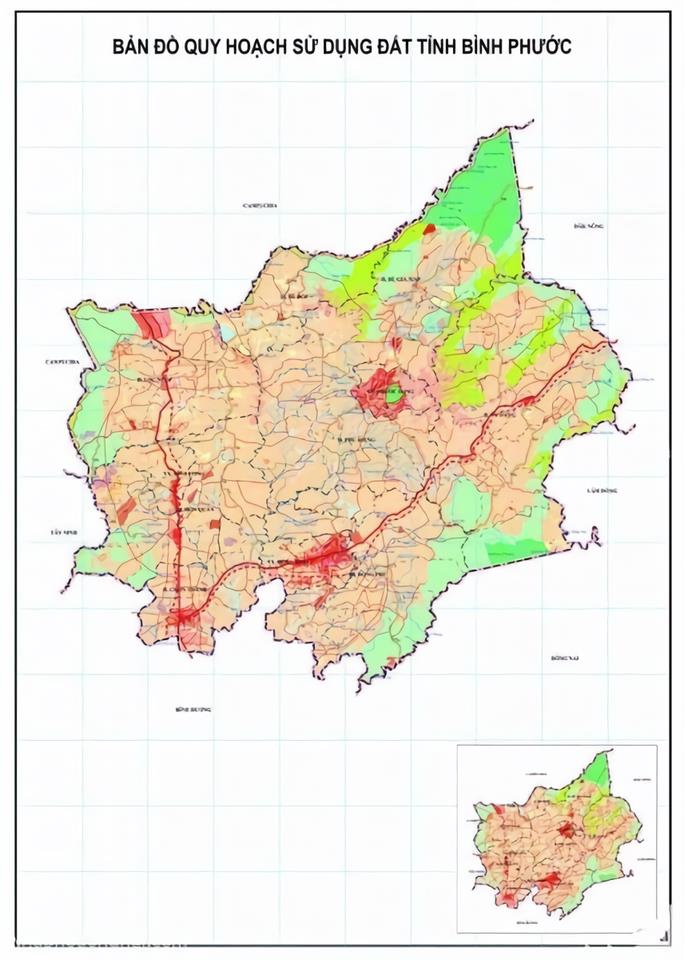 Bản đồ quy hoạch tỉnh Bình Phước đến năm 2030