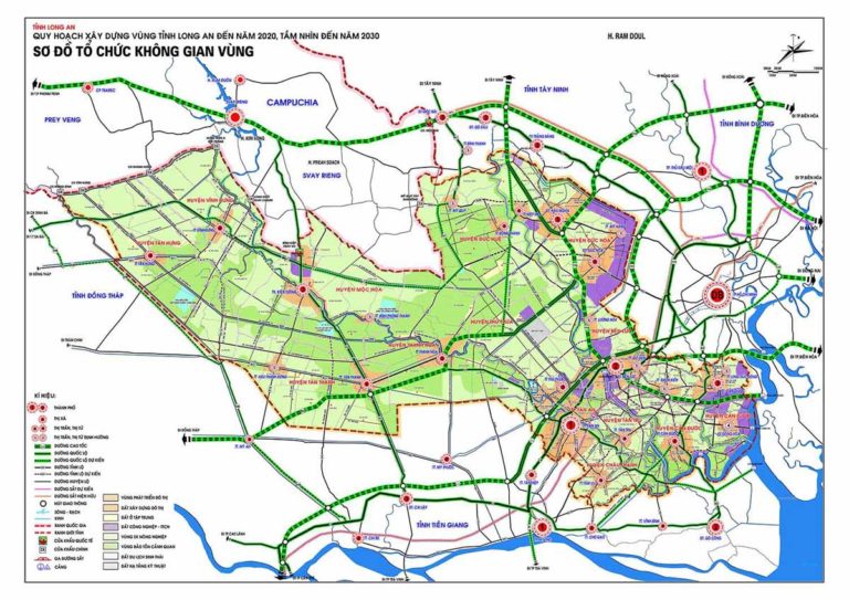 Bản đồ quy hoạch tỉnh Long An đến năm 2030