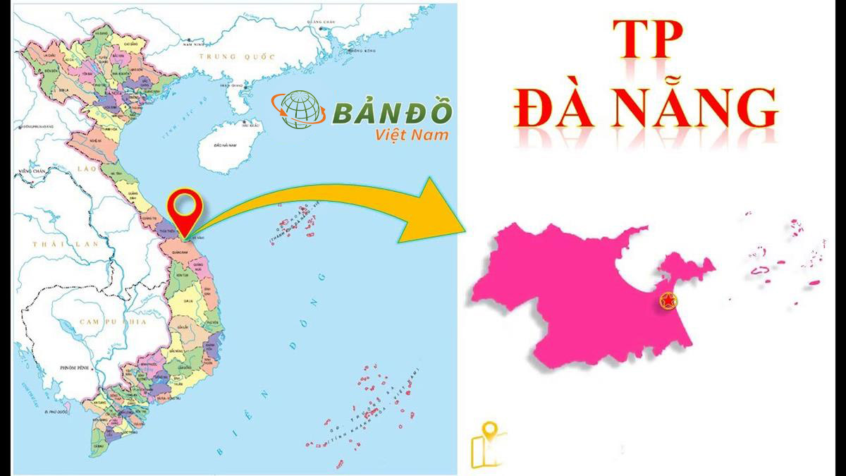 Bản đồ hành chính Thành phố Đà Nẵng khổ lớn phóng to 2023
