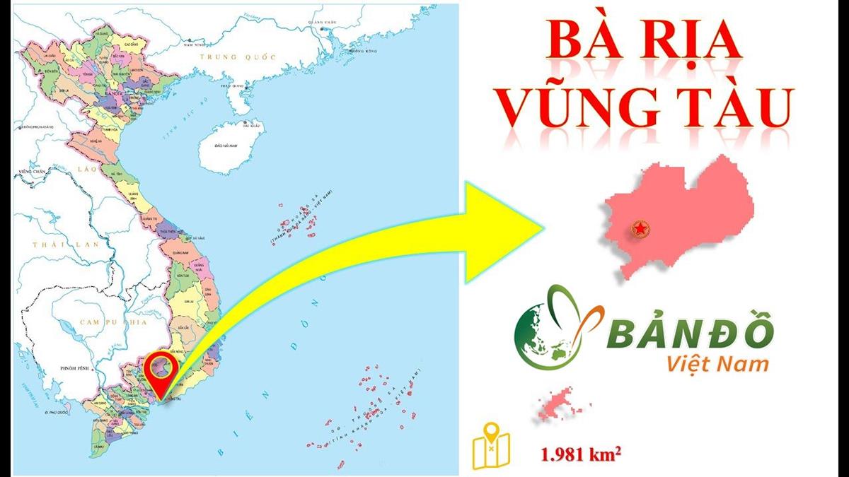 Bản đồ Hành chính tỉnh Bà Rịa - Vũng Tàu khổ lớn mới nhất 2023