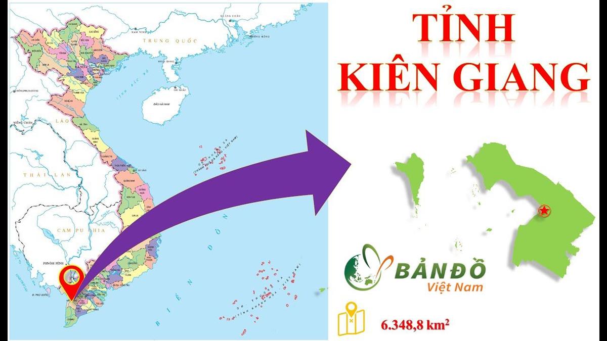 Bản đồ Hành chính tỉnh Kiên Giang khổ lớn mới nhất 2022