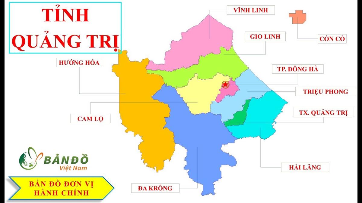 Bản đồ Hành chính tỉnh Quảng Trị mới nhất 2022