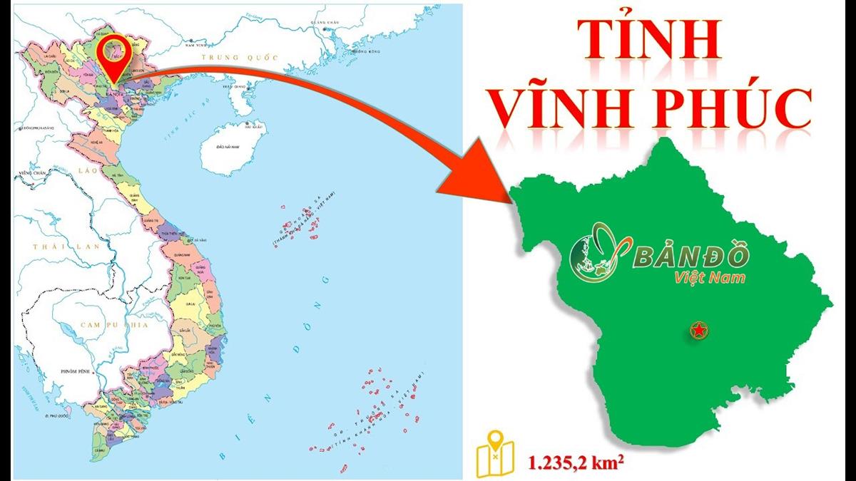 Bản đồ Hành chính tỉnh Vĩnh Phúc khổ lớn mới nhất 2022