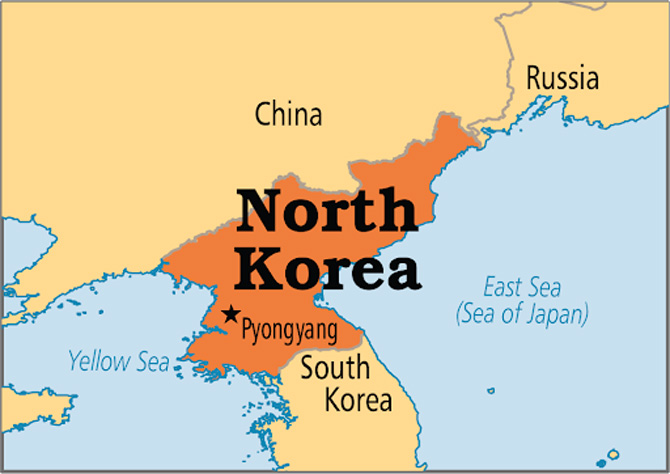 Bản đồ hành chính nước Triều Tiên (North Korea Map) khổ lớn phóng to 2022