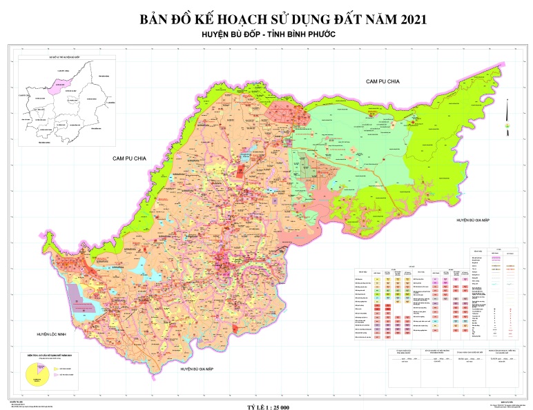 Bản đồ quy hoạch sử dụng đất huyện Bù Đốp đến năm 2030