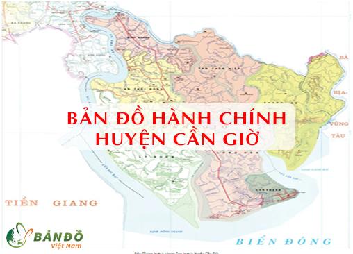 Bản đồ Hành chính huyện Cần Giờ TPHCM khồ lớn phóng to 2022