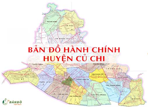 Bản đồ Hành chính huyện Củ Chi TPHCM khổ lớn phóng to 2022