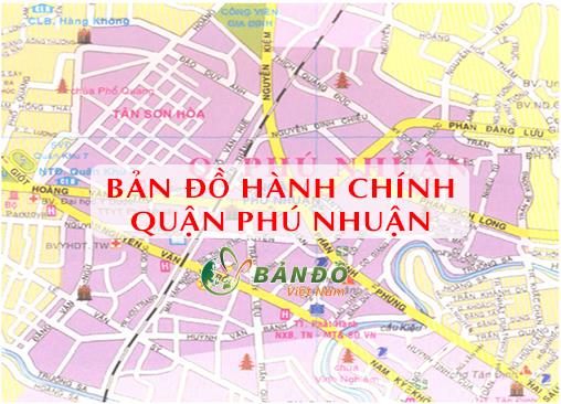 Bản đồ Hành chính Quận Phú Nhuận tại TPHCM khổ lớn mới nhất 2022