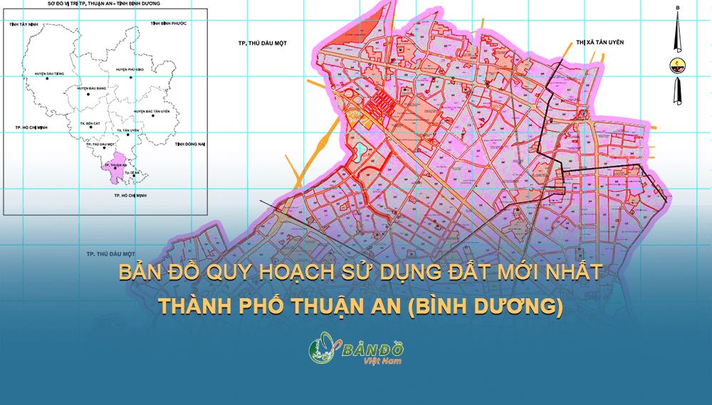 Bản đồ quy hoạch sử dụng đất Thành phố Thuận An đến năm 2030