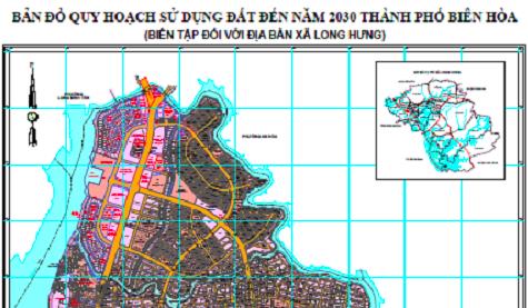 Bản đồ quy hoạch sử dụng đất Xã Long Hưng Biên Hòa đến 2030