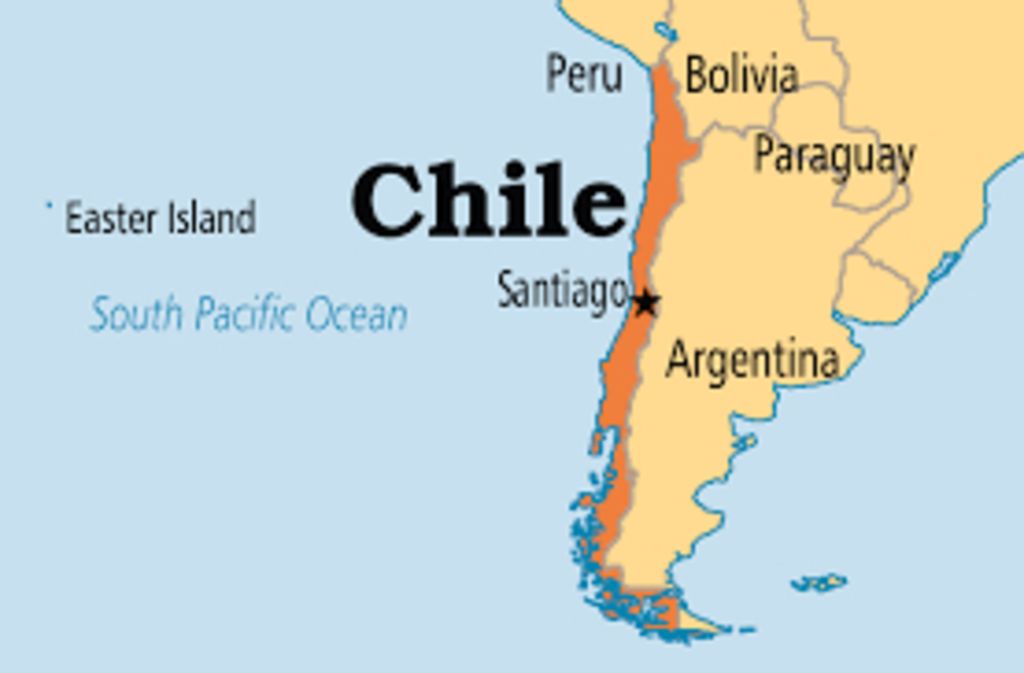 Bản đồ hành chính nước Chile (Chile Map) khổ lớn năm 2022