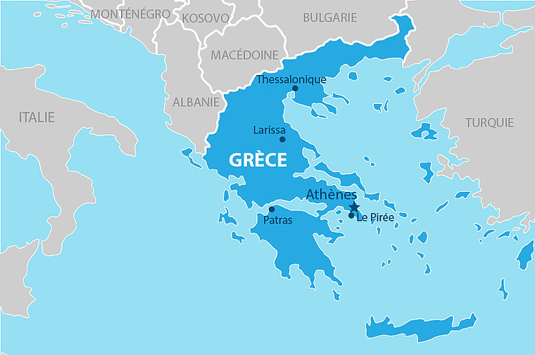 Bản đồ hành chính nước Hy Lạp (Greece Map) khổ lớn phóng to 2022