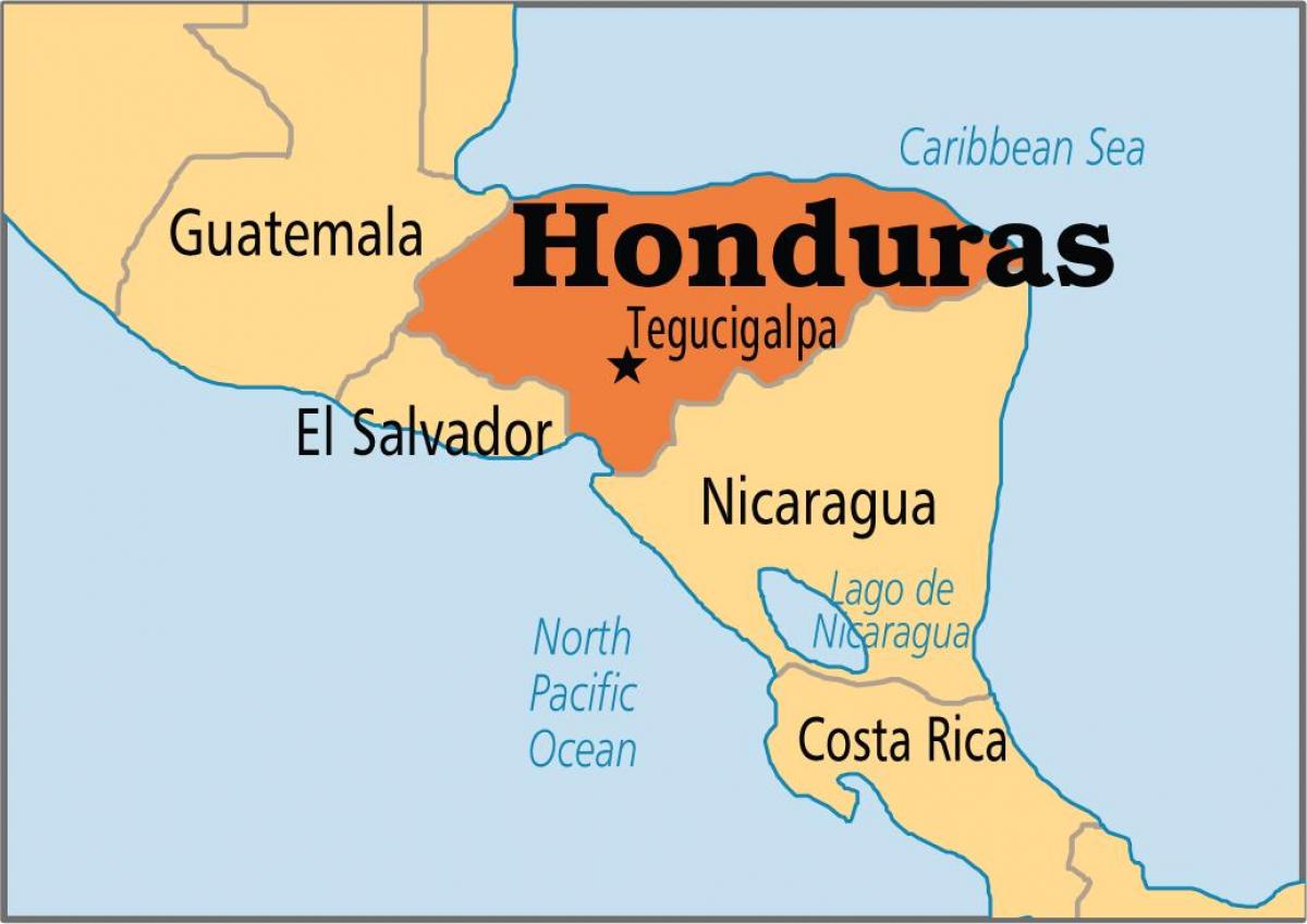 Bản đồ hành chính nước Honduras (Honduras Map) khổ lớn 2022