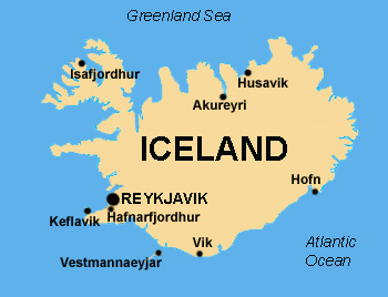 Bản đồ hành chính nước Iceland (Iceland Map) khổ lớn năm 2022